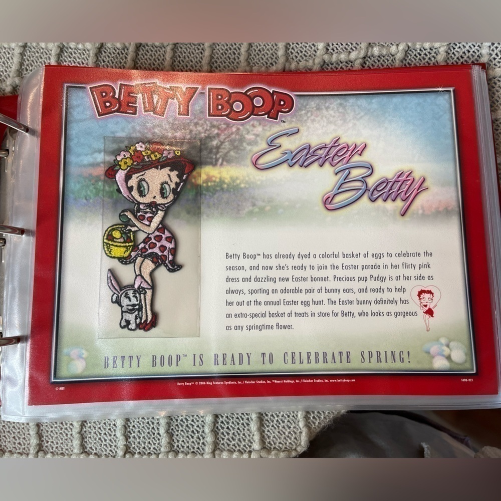 Vintage Betty Boop Patch Collection Binder Willabee & Ward WWII Series w Sleeves - Picture 10 of 16
